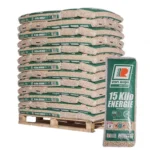 Duitse Premium Houtpellets Van Roje – Pallet 975 kg (65 zakken)